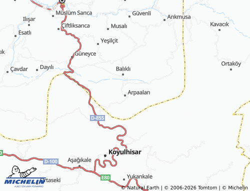 MICHELIN Arpaalan map - ViaMichelin