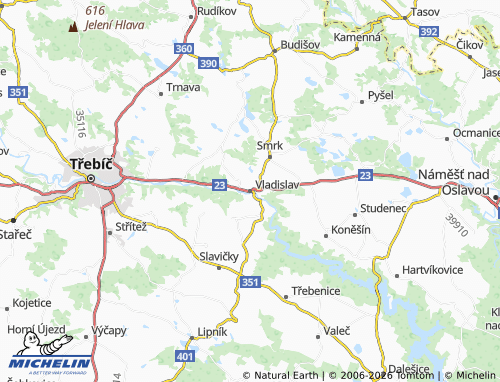 Mappa MICHELIN Vladislav - ViaMichelin