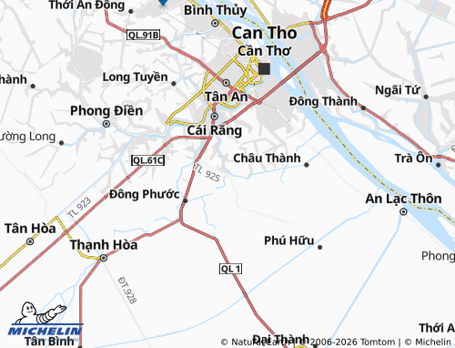 Mapa MICHELIN Thường Thạnh - ViaMichelin