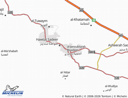 MICHELIN-Landkarte Um Aneeq - ViaMichelin