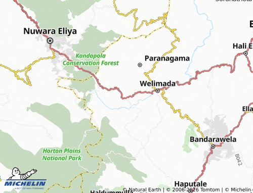 Mapa MICHELIN Palugama Town - ViaMichelin
