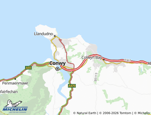 Mappa MICHELIN Bryn Pydew - ViaMichelin