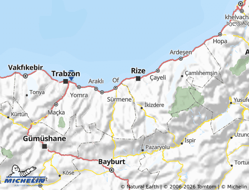 Mappa MICHELIN Hayrat - ViaMichelin