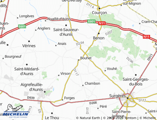 Mapa MICHELIN Bouhet - ViaMichelin