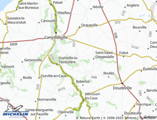 MICHELIN Bosville map - ViaMichelin