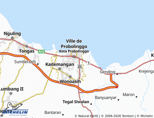 MICHELIN-Landkarte Kebonsari Kulon - ViaMichelin