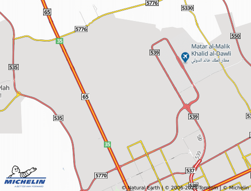 MICHELIN Al Narjis Dist map - ViaMichelin