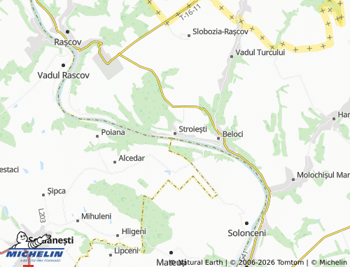 MICHELIN Stroiești map - ViaMichelin