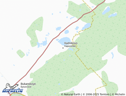 MICHELIN Kadnikovo map - ViaMichelin