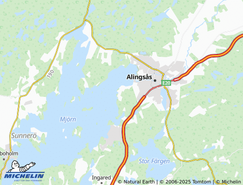 MICHELIN Lövekulle map - ViaMichelin