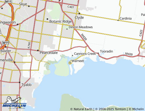 MICHELIN Cannons Creek map - ViaMichelin