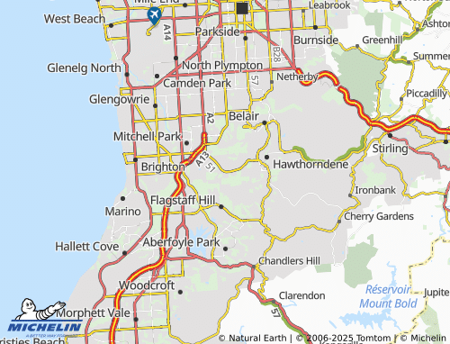 MICHELIN Bellevue Heights map - ViaMichelin