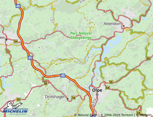 MICHELIN Hunswinkel map - ViaMichelin