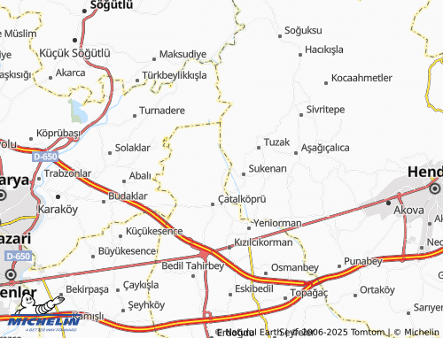 MICHELIN Yenidoğan map - ViaMichelin