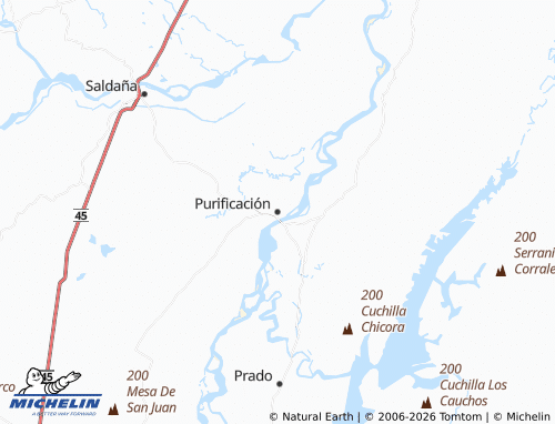 Mapa MICHELIN Purificación - ViaMichelin