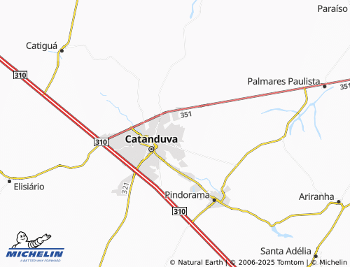 MICHELIN Nosso Teto map - ViaMichelin