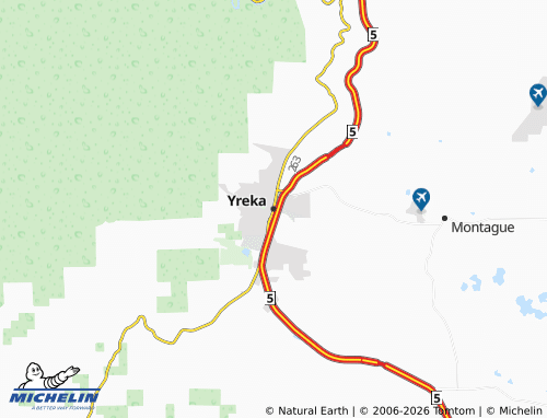 Mappa MICHELIN Yreka - ViaMichelin