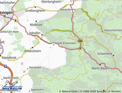 Mapa MICHELIN Possenheim - ViaMichelin