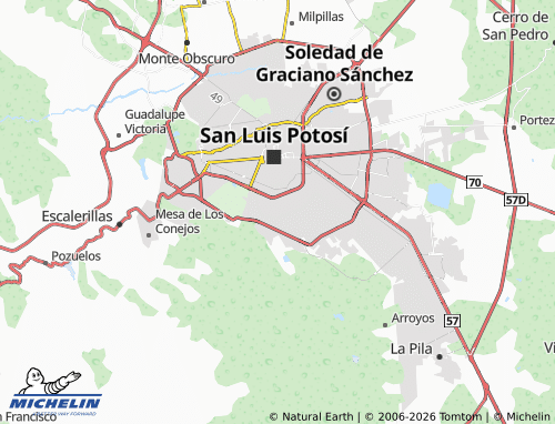 MICHELIN Primavera map - ViaMichelin