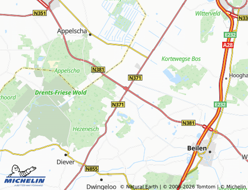 MICHELIN Hoogersmilde map - ViaMichelin