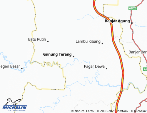 MICHELIN Gunung Terang map - ViaMichelin