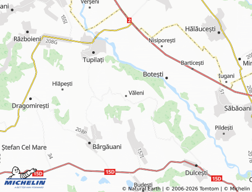 Carte MICHELIN Văleni - ViaMichelin