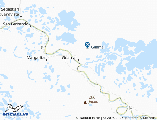 Carte MICHELIN Guamal - ViaMichelin