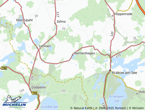 MICHELIN Reimershagen map - ViaMichelin