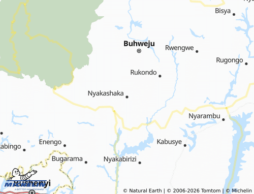 Mappa MICHELIN Nyakashaka - ViaMichelin