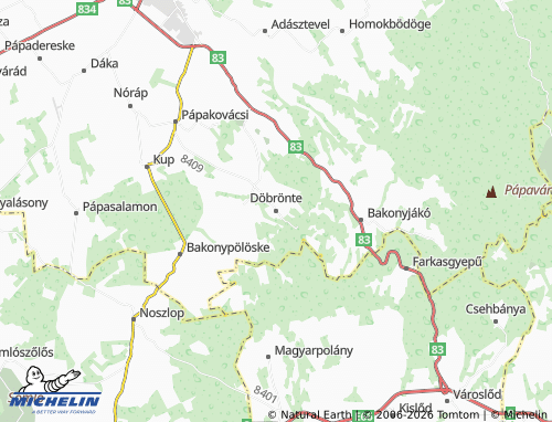 MICHELIN-Landkarte Döbrönte - ViaMichelin