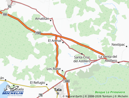 MICHELIN Los Sauces map - ViaMichelin