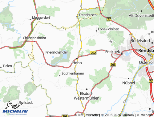 MICHELIN Hohn map - ViaMichelin