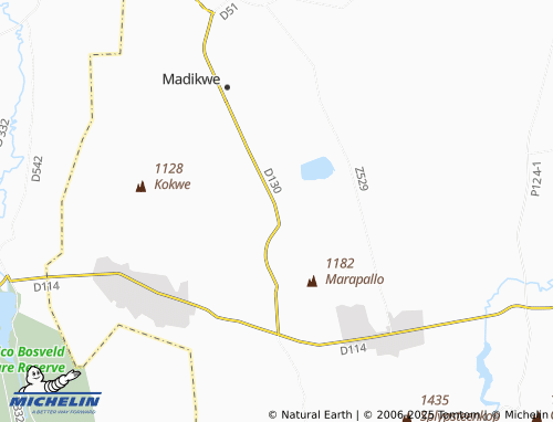 MICHELIN Seshibitswe map - ViaMichelin