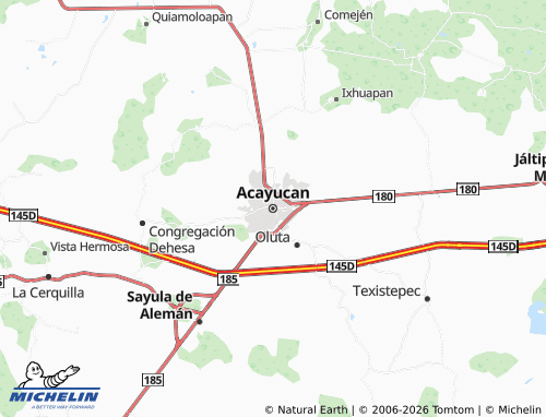 Kaart MICHELIN Acayucan - ViaMichelin
