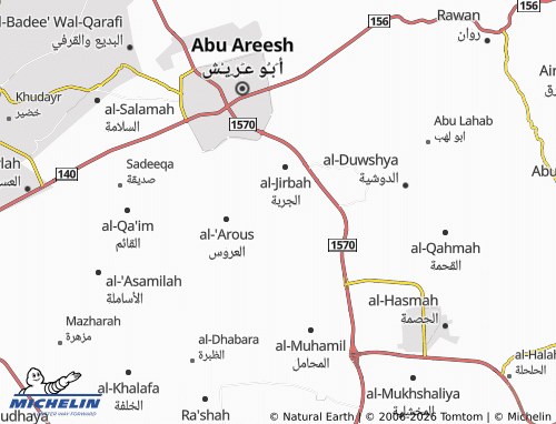 MICHELIN-Landkarte al-Mashiya - ViaMichelin