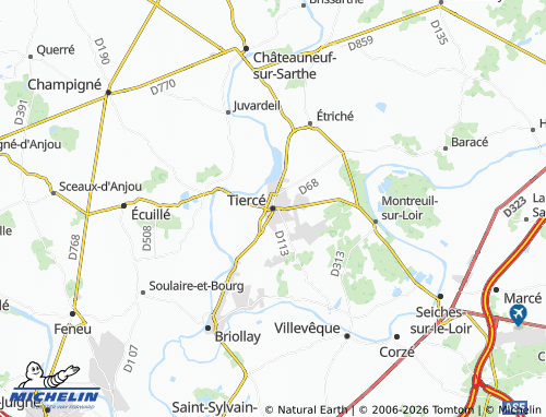 Carte MICHELIN Tiercé - ViaMichelin