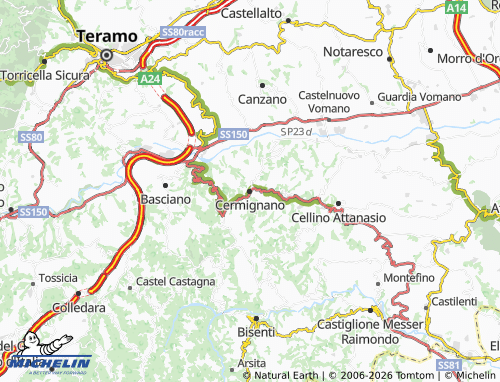Mapa MICHELIN Cermignano - ViaMichelin
