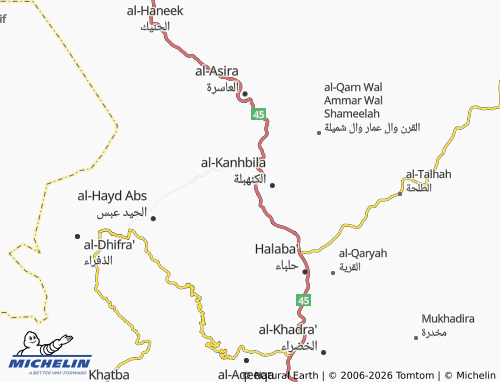 Carte MICHELIN Al Ateefah - ViaMichelin