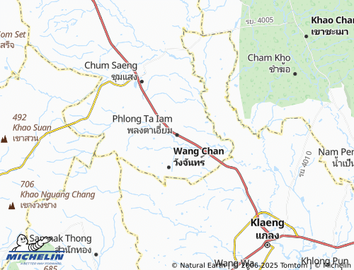 MICHELIN Phlong Ta Iam map - ViaMichelin