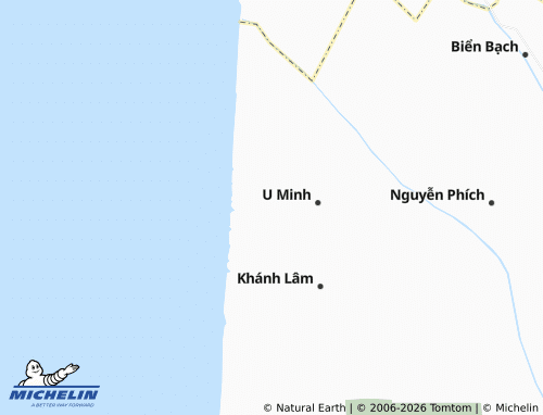 Mapa MICHELIN Khánh Tiến - ViaMichelin
