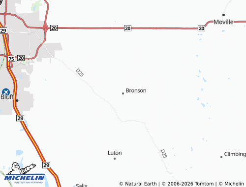 Mappa MICHELIN Bronson - ViaMichelin