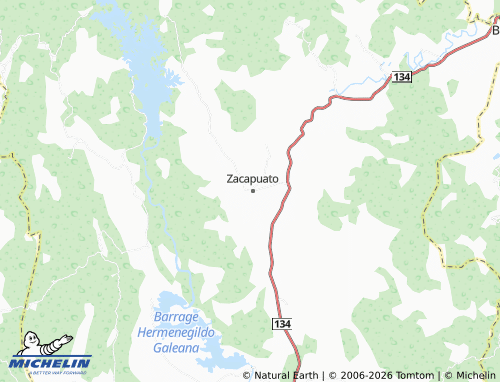 MICHELIN Zacapuato Centro map - ViaMichelin