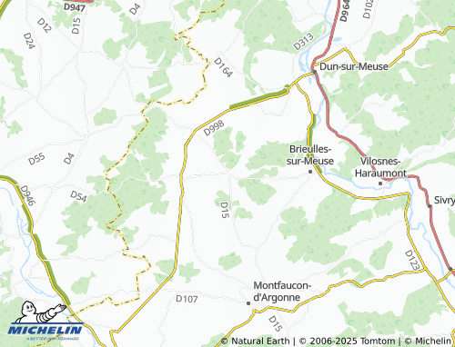 MICHELIN Cunel map - ViaMichelin