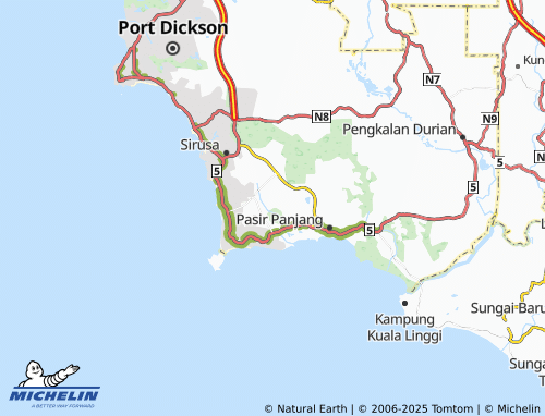 MICHELIN Ladang Menyala map - ViaMichelin