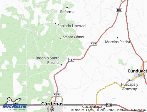 Mappa MICHELIN Tierra y Libertad - ViaMichelin
