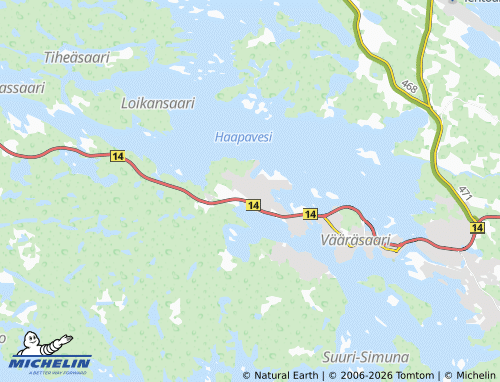 MICHELIN-Landkarte Kellarpelto - ViaMichelin