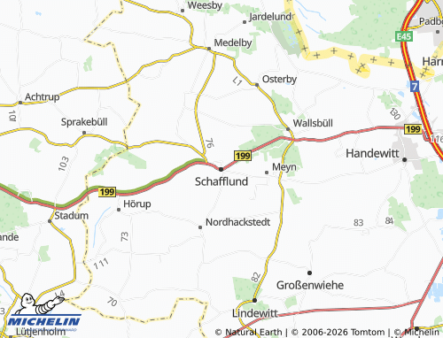 MICHELIN Schafflund map - ViaMichelin