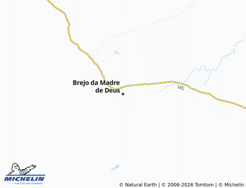 MICHELIN Brejo da Madre de Deus map - ViaMichelin