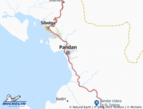 MICHELIN Aek Stitio-Tio map - ViaMichelin