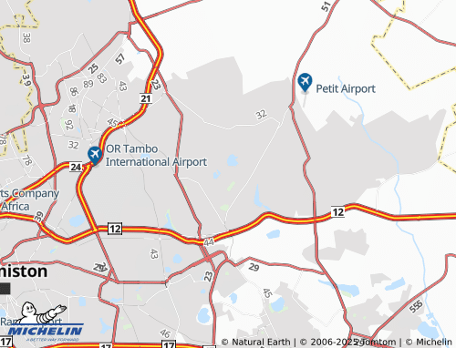 Carte MICHELIN Rynfield Agricultural Holdings Extension 1 - ViaMichelin